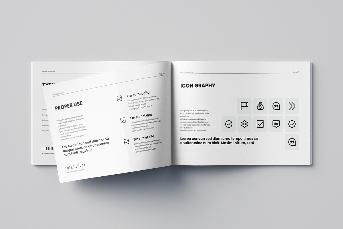 Brand Guidelines | Canva & word, a Brochure Template by HiveArts (Photo 8 of 13)