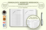 Genealogy Website Research Checklist, a Templates & Theme by M9 Design (Thumbnail 2 of 3)