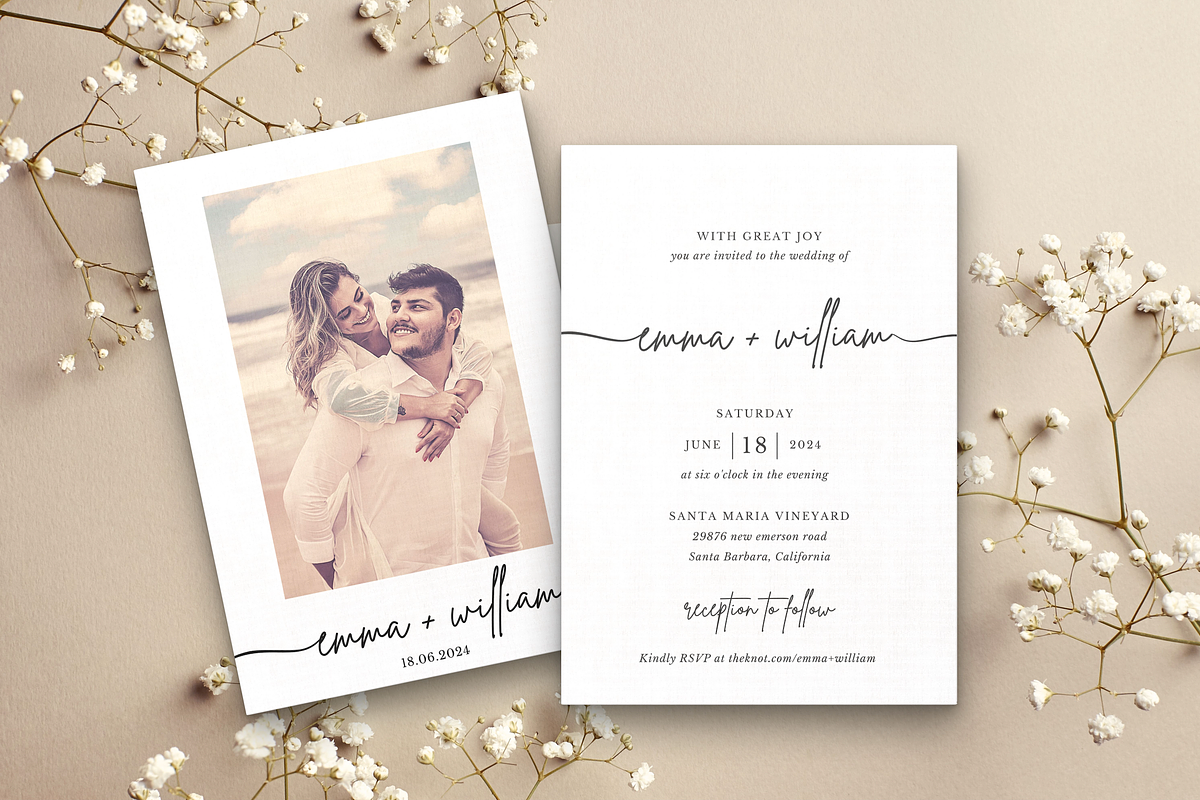 Editable Wedding Invitation, an Invitation Template by ForeverPrint (Photo 3 of 8)
