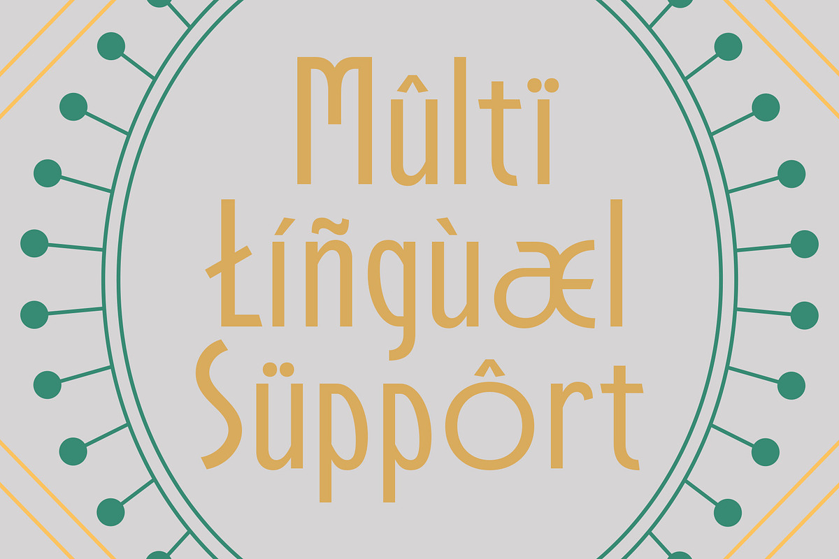 CS Amber – Art Deco Font, a Sans Serif Font by Craft Supply Co. (Photo 4 of 8)