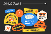Travel Stickers Bundle, an Object Graphic by TSRY (Thumbnail 2 of 5)