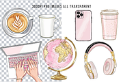 Girl Boss Clipart, Boss Babe Clipart, a Decorative Illustration by Paper Artsthetics (Thumbnail 2 of 3)