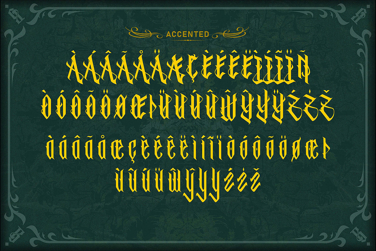 Bathory - Blackletter font, a Blackletter Font by Brightone (Photo 4 of 6)