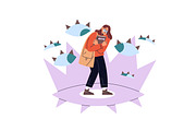 Teenage problems concepts set, a Person Illustration by PaperTrident (Thumbnail 8 of 13)