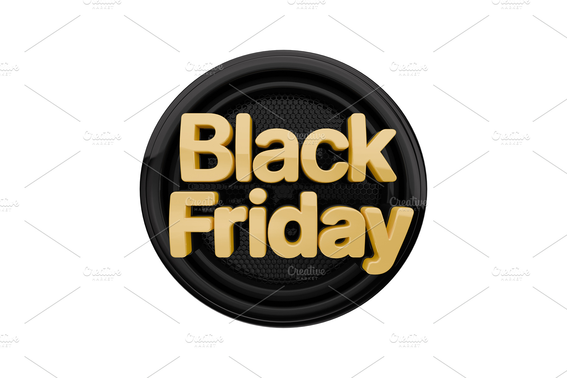 Black Friday 3D Badge, a Business Photo by jessicamdesign