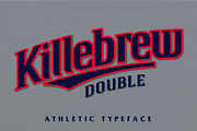 Killebrew Double | Athletic Typeface, a Serif Font by StudioWorks (Thumbnail 1 of 7)