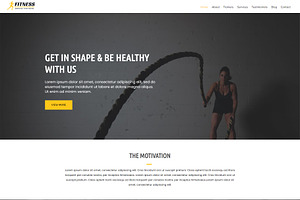 GYM & Fitness WordPress Theme