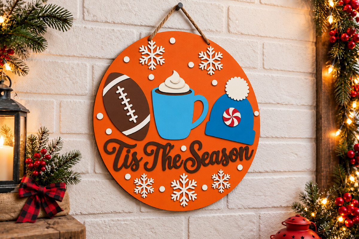 Christmas Tis The Season Laser Cut, a Seasonal Illustration by Canvas Craft (Photo 4 of 4)