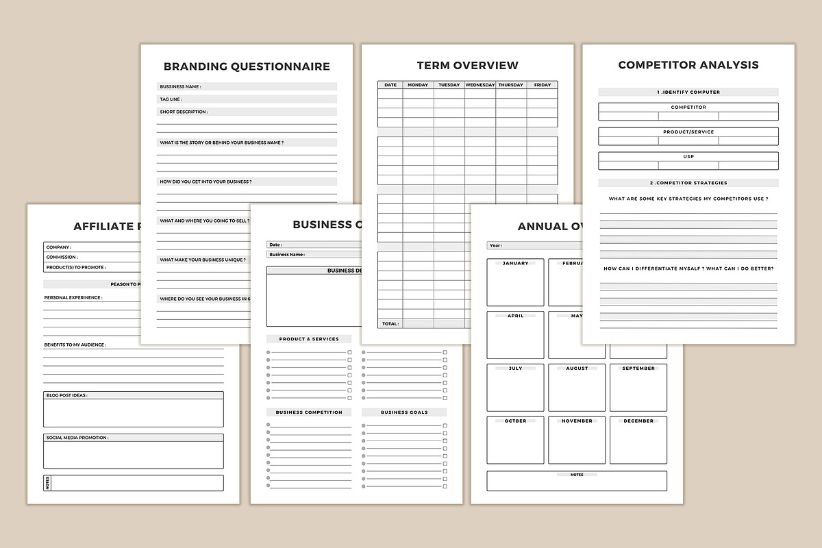 Finance planner Bundle, a Stationery Template by DesignByStore (Photo 2 of 7)