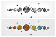 Planets bundle, seamless patterns, an Object Illustration by Good Studio (Thumbnail 2 of 16)