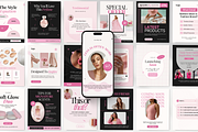 Ecommerce Instagram Templates Canva, a Social Media Template by DigiPax (Thumbnail 1 of 10)