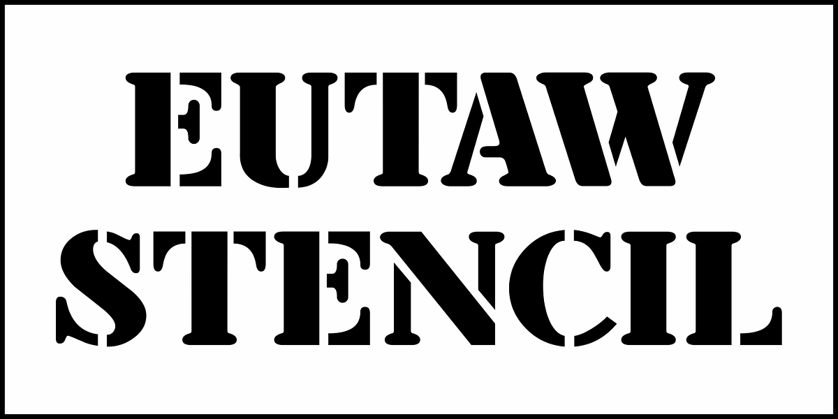 Eutaw Stencil JNL, a Font by Jeff Levine Fonts (Photo 2 of 5)