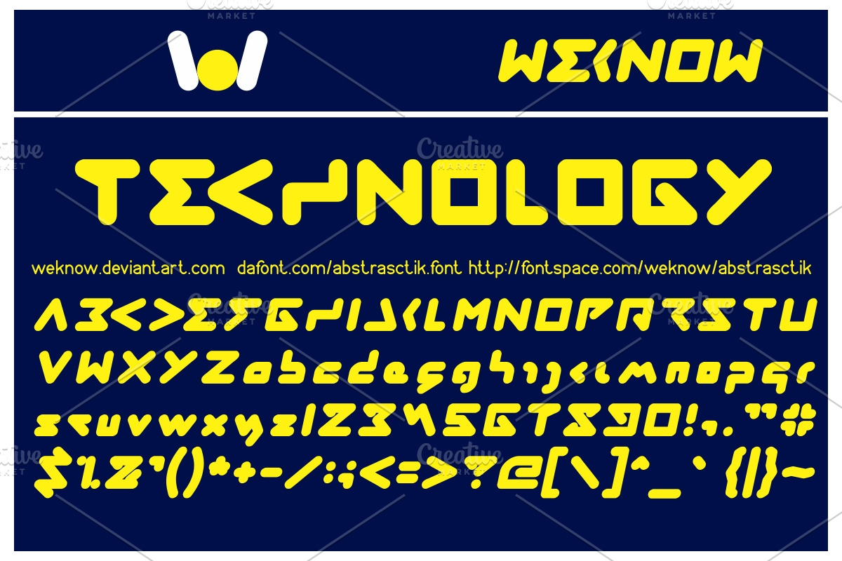 abstrasctik font preview 4