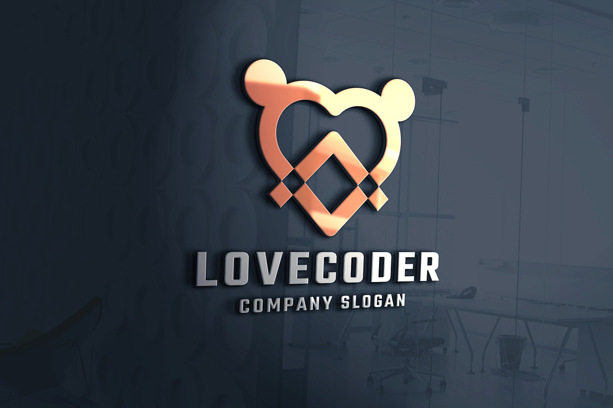 Love Coder Technologies Logo, a Branding & Logo Template by Design_Planet (Photo 3 of 4)