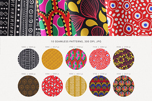 African Ankara Wax Patterns Bundle