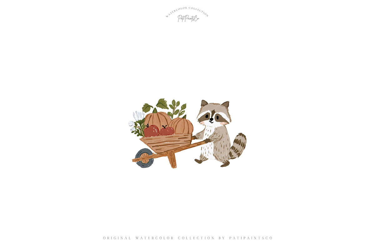 Cozy Hollow Autumn Clipart, an Animal Illustration by Pati Paints (Photo 2 of 9)
