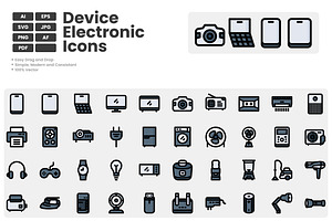 Device Electronic Icons, a Duotone Icon by erifqizeicon