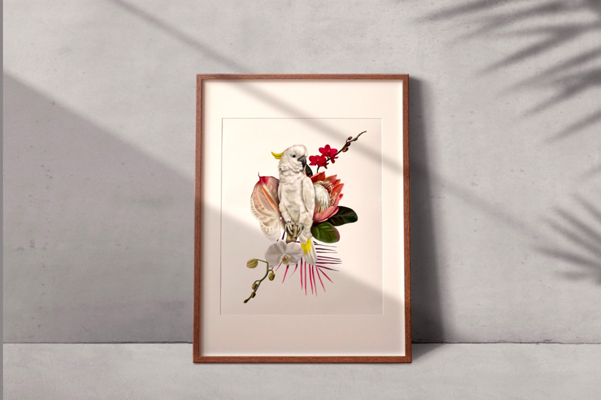 Tropical life. 100+ Parrot & flower, an Illustration by NNclipart (Photo 9 of 14)