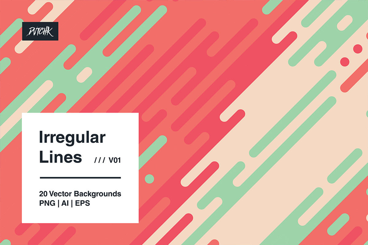 Irregular Lines - Vector Backgrounds, a Background Graphic by dvtchk (Photo 2 of 13)