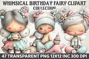 Birthday Fairy Clipart, an Illustration by RobertsArt (Thumbnail 1 of 7)