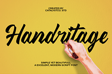 Hendritage Modern Script Font