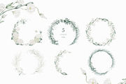 White flowers and tropical leaves, an Illustration by astelenadesign (Thumbnail 8 of 14)