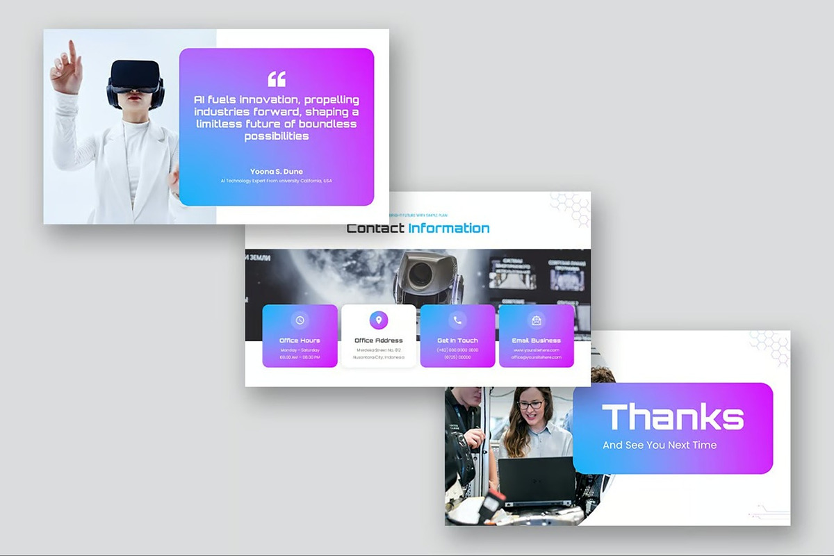 AI Industry Powerpoint Templates, a Presentation Template by Fit-tee (Photo 9 of 10)