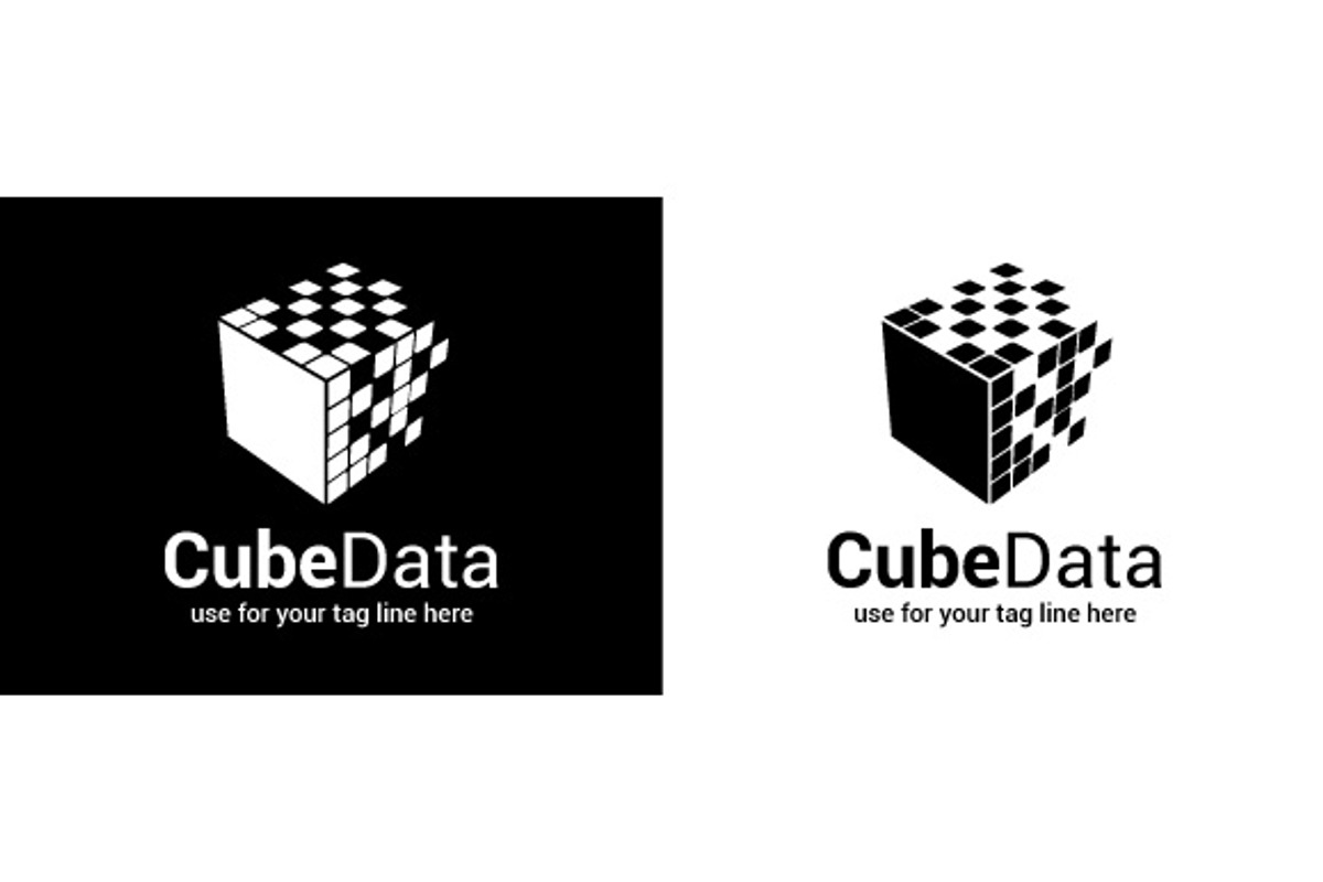 Cube Data Logo, a Branding & Logo Template by The Branding Fusion (Photo 4 of 4)