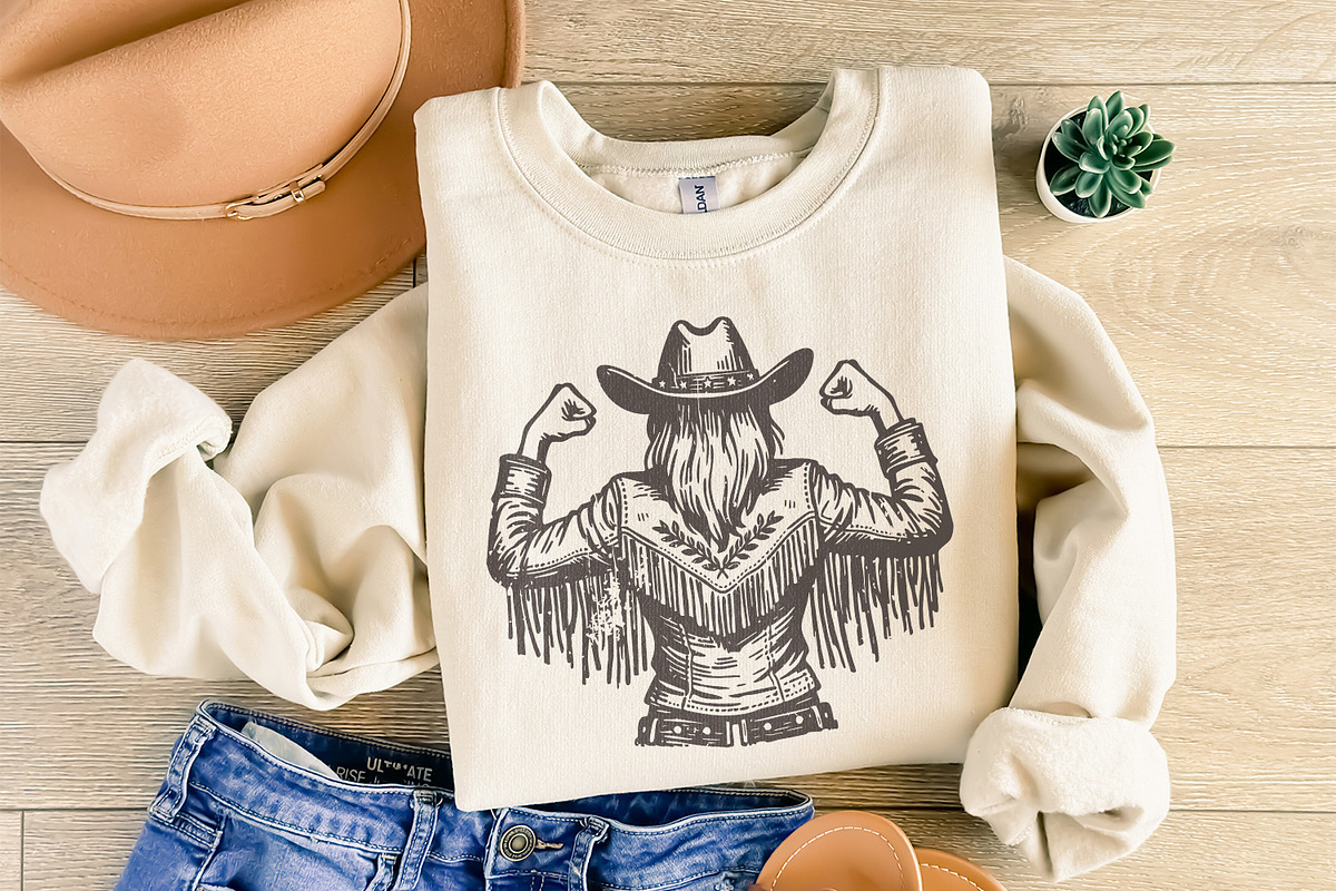 Empowered Cowgirl PNG, Strong, an Illustration by SharpMarketplace (Photo 4 of 9)