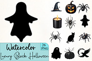 Luxury Black Halloween Clipart, an Illustration by CrexoraLab (Thumbnail 1 of 5)