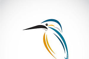 Vector Of Kingfishers. Bird