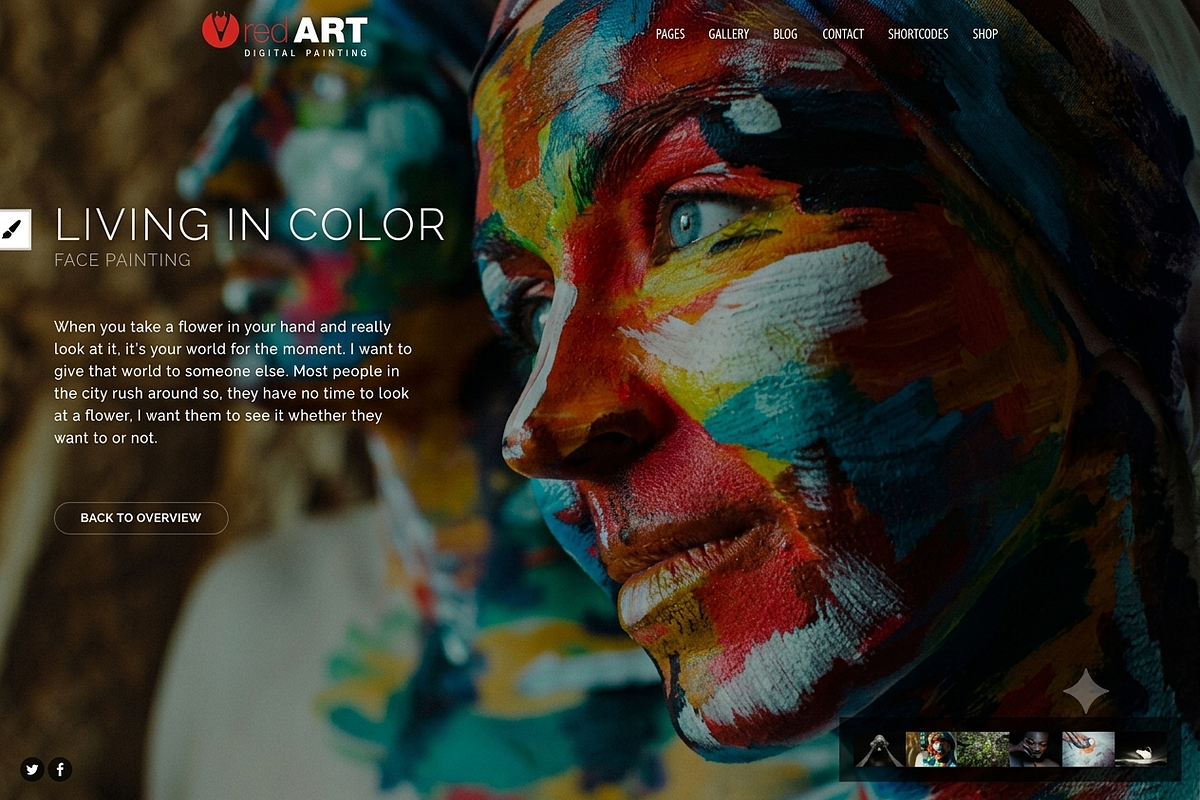 Red Art | Portfolio WordPress Theme, a WordPress Template by ThemesRain (Photo 2 of 3)