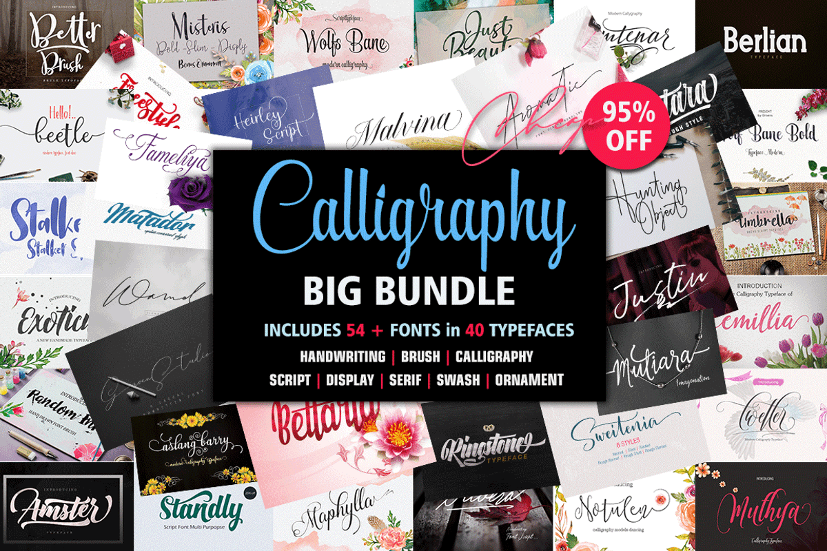 Calligraphy Big Bundle (95%off)
