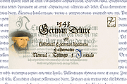 1543 German Deluxe Complete Set, a Blackletter Font by GLC Foundry (Thumbnail 1 of 7)