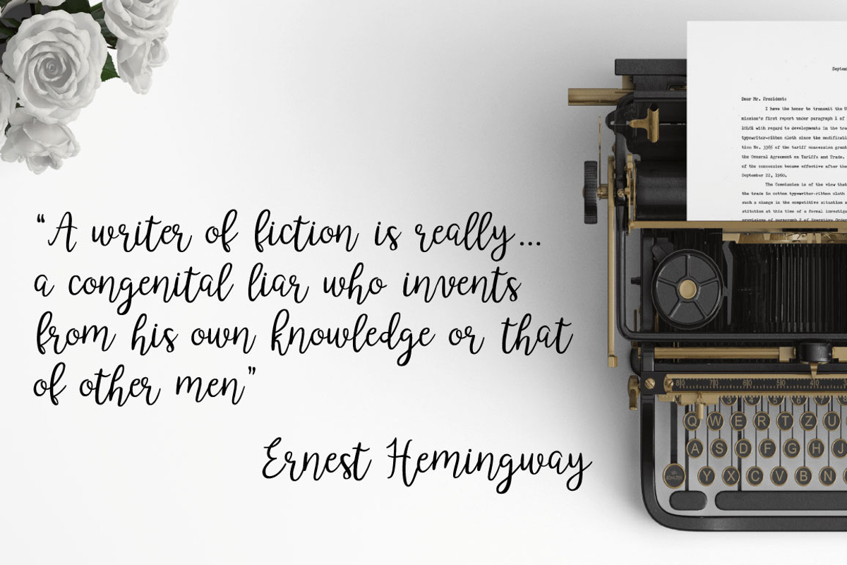 Poetry&Fiction novel font duo preview 5