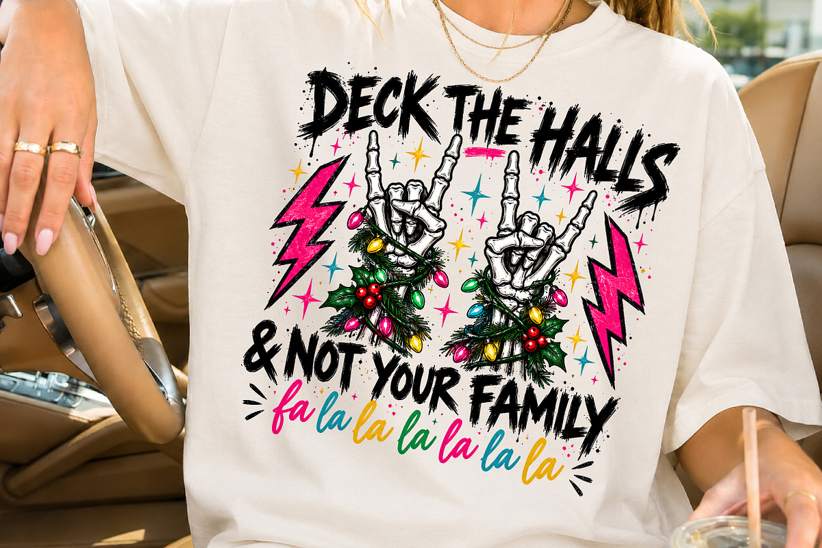 Deck The Halls Not Your Family PNG, a Seasonal Illustration by Rose Art (Photo 2 of 4)
