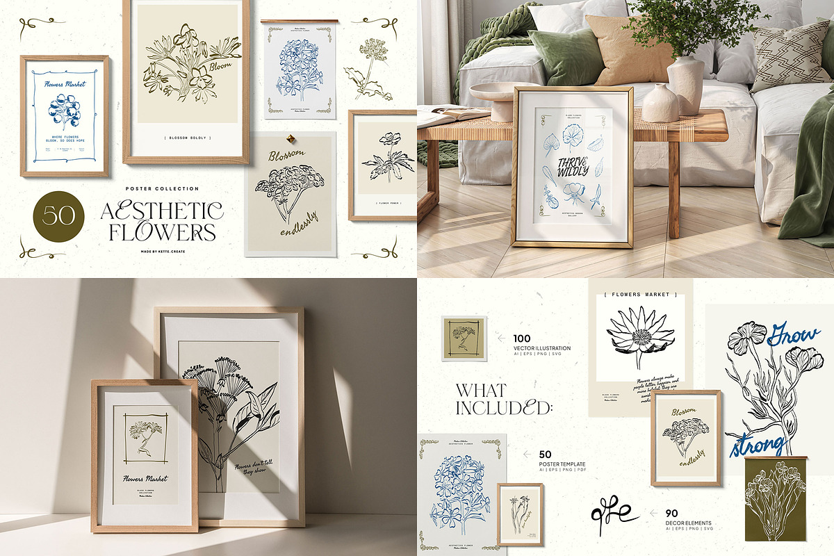 Mega Poster Bundle | 52 in 1, an Object Graphic by KetteCreate (Photo 12 of 53)