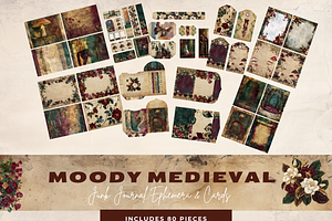 MOODY MEDIEVAL EPHEMERA JOURNAL PACK