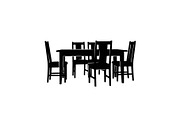 Modern Dining Table Silhouette, a Graphic by musafir_fashion (Thumbnail 8 of 10)