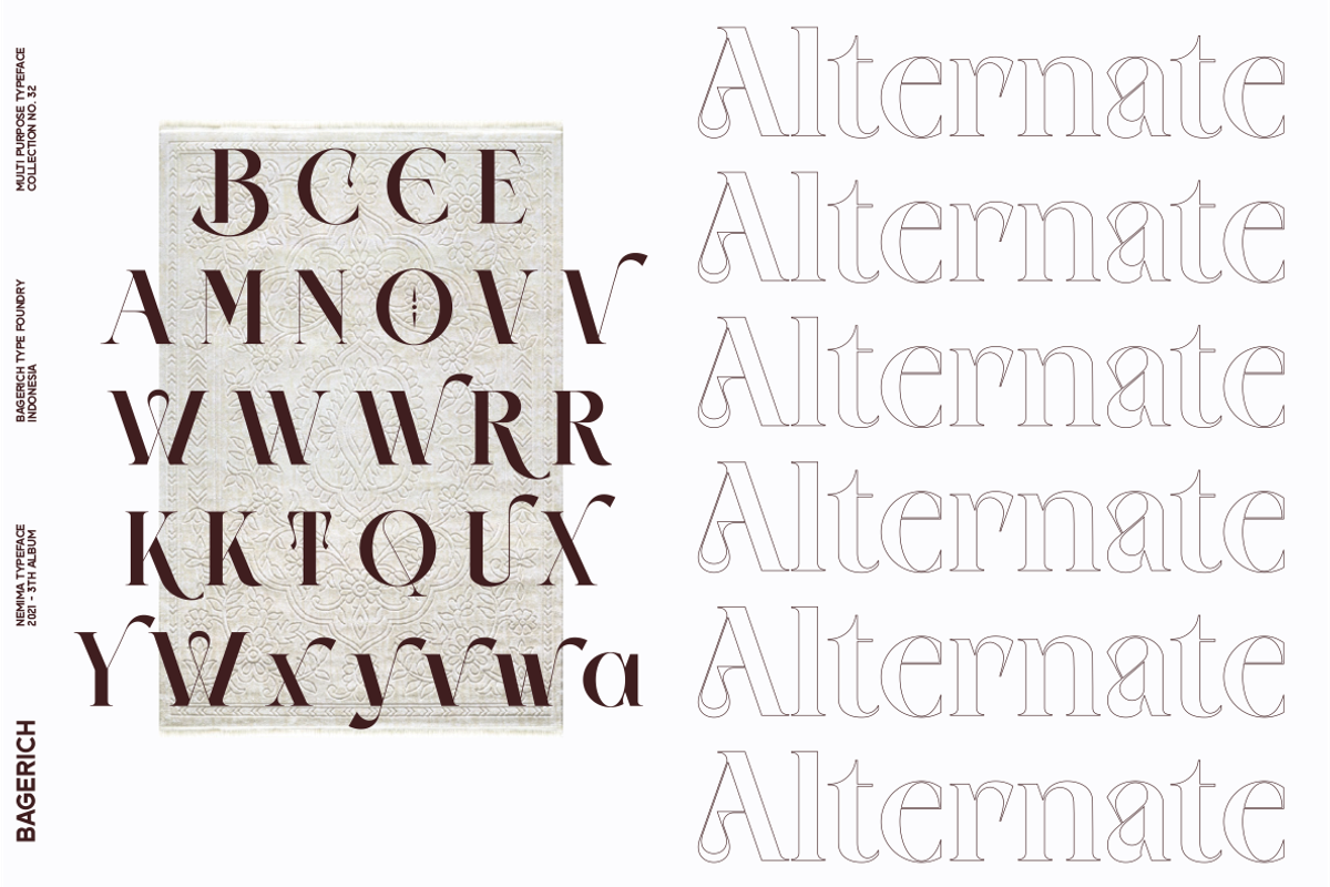 NEIMA, a Serif Font by Bagerich Type Foundry (Photo 11 of 15)