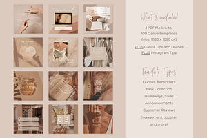 Brown Instagram Post Template CANVA