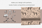 Horse sport vector illustrations, a Sport Illustration by FerroDakora (Thumbnail 5 of 6)