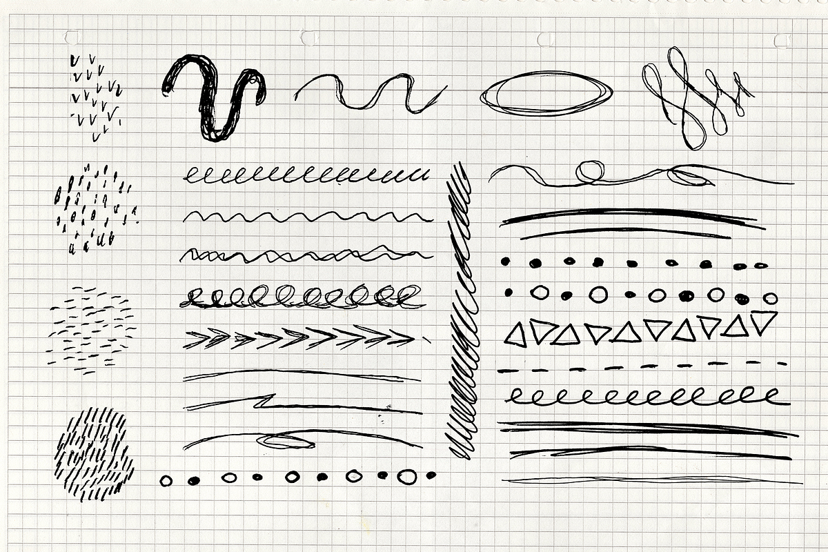 Vector Scribbles and Paper Scraps, a Texture Illustration by GRPXSTORE (Photo 5 of 13)