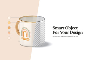 Enamel Mug Animated Mockup 10oz