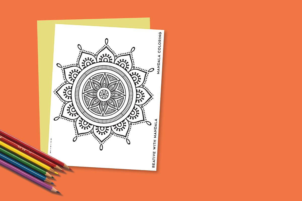 Mandala Art Coloring Pages, a Decorative Illustration by Design Unique (Photo 2 of 7)