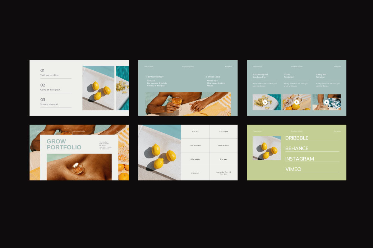 Aurora - Guidelines PowerPoint, a Presentation Template by Antelope Studio (Photo 6 of 7)