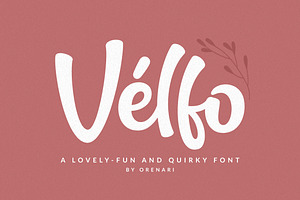 Velfo Lovely-fun And Quirky Font