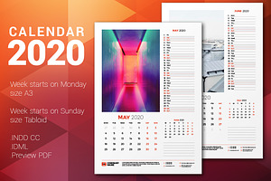 Wall Calendar 2020