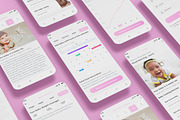 Baby, Child Health Breastfeeding App, an App Template by nagaredesignstudio (Thumbnail 1 of 2)