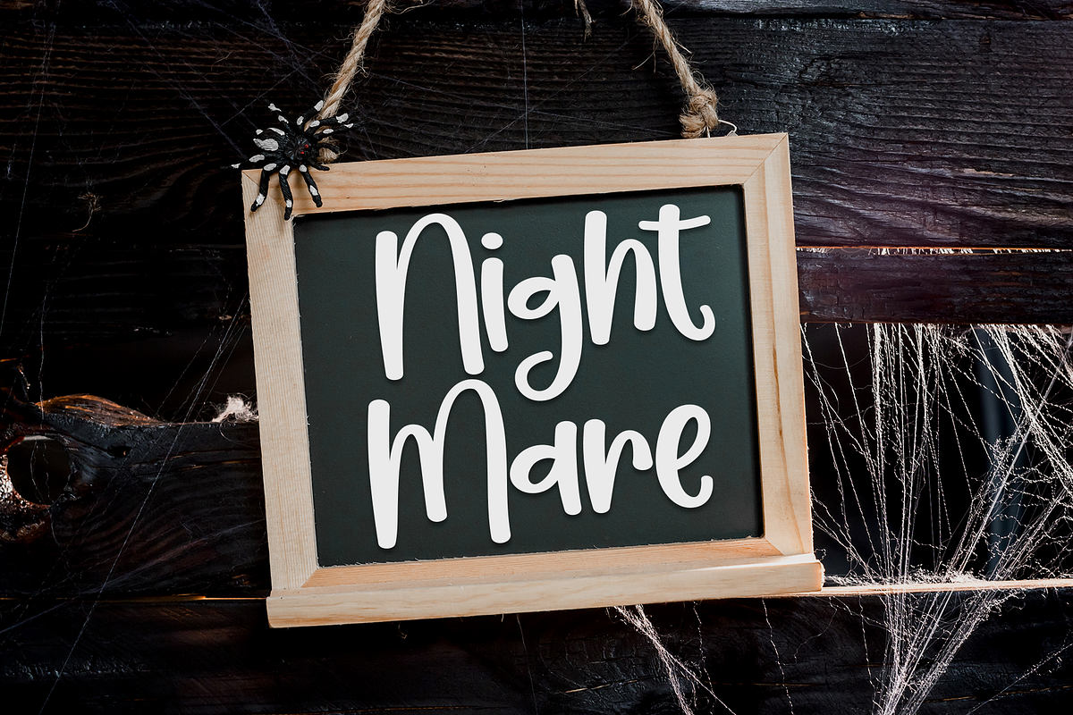 Spooky | Script Font, a Script Font by Scratchones (Photo 5 of 8)